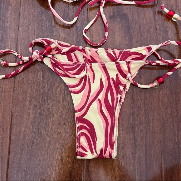 NEW Bamba Swim 2-Piece Marble Bikini Swimsuit Set Riviera Top & Rio Bottom XS/S - Picture 5 of 11